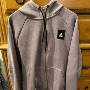 Light Purple Adidas Zip Up
